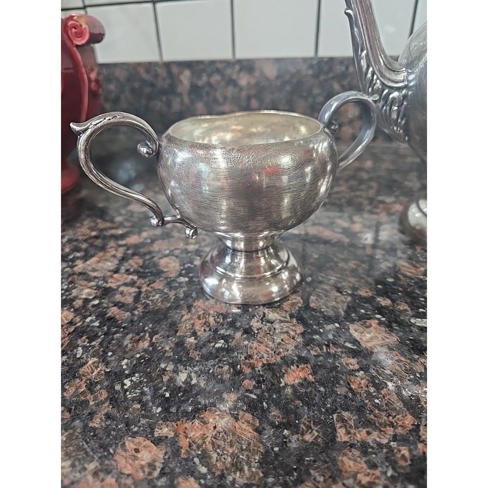 Antique Arts Co SPC Silver Plated 3pc Tea & Coffee Service Set Victorian Style - Picture 2 of 6